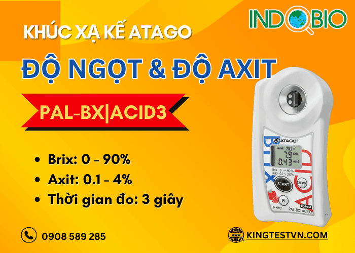 Máy đo độ ngọt và nồng độ axit Atago PAL-BX|ACID3